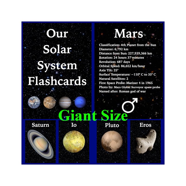 Solar System Flash Cards — Giant