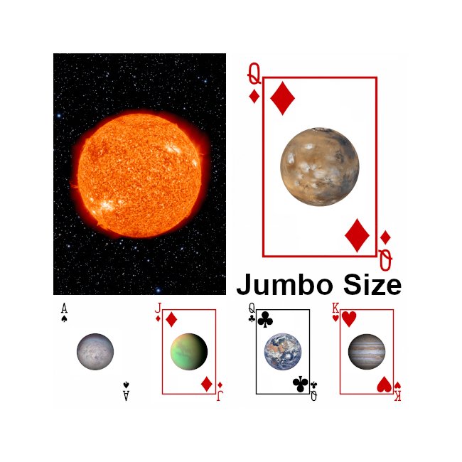Solar System Playing Cards — Jumbo