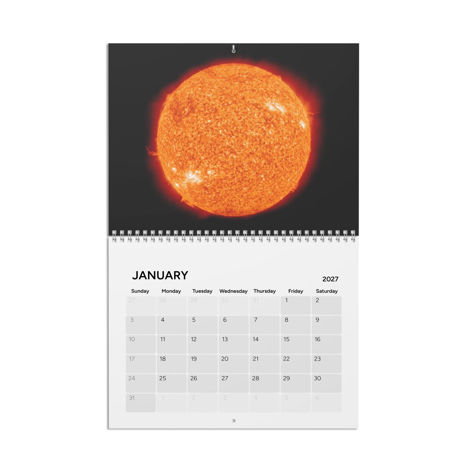 2027 Solar System Calendar