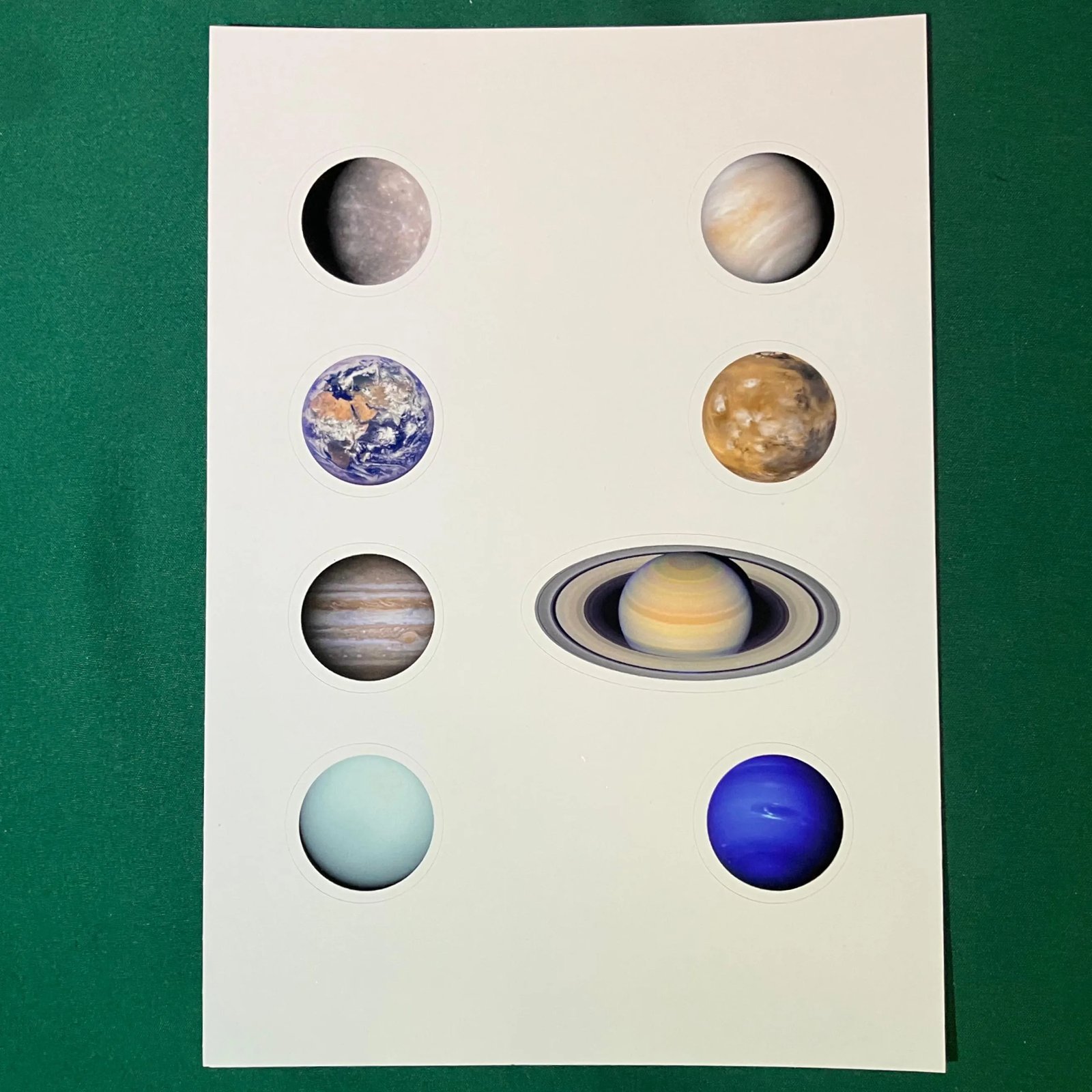 8 Planets Sticker Sheet